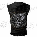 Nordic Rune Viking Odin Mjolnir SED-1129 Zip Sleeveless Hoodie