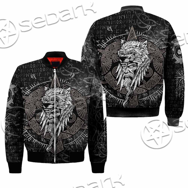 Odin Viking Warrior On A Runic SED-1130 Jacket
