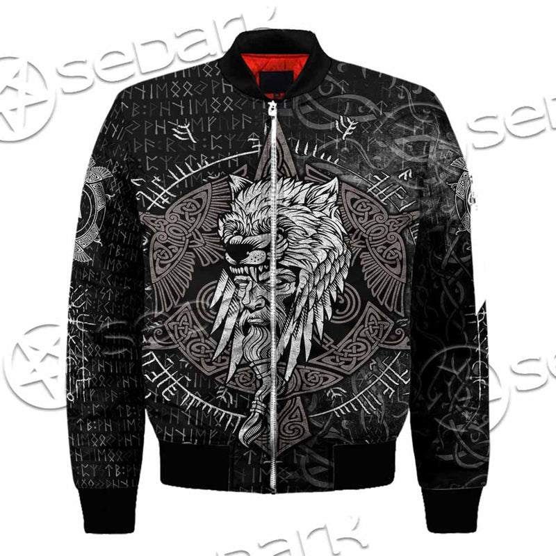 Odin Viking Warrior On A Runic SED-1130 Jacket