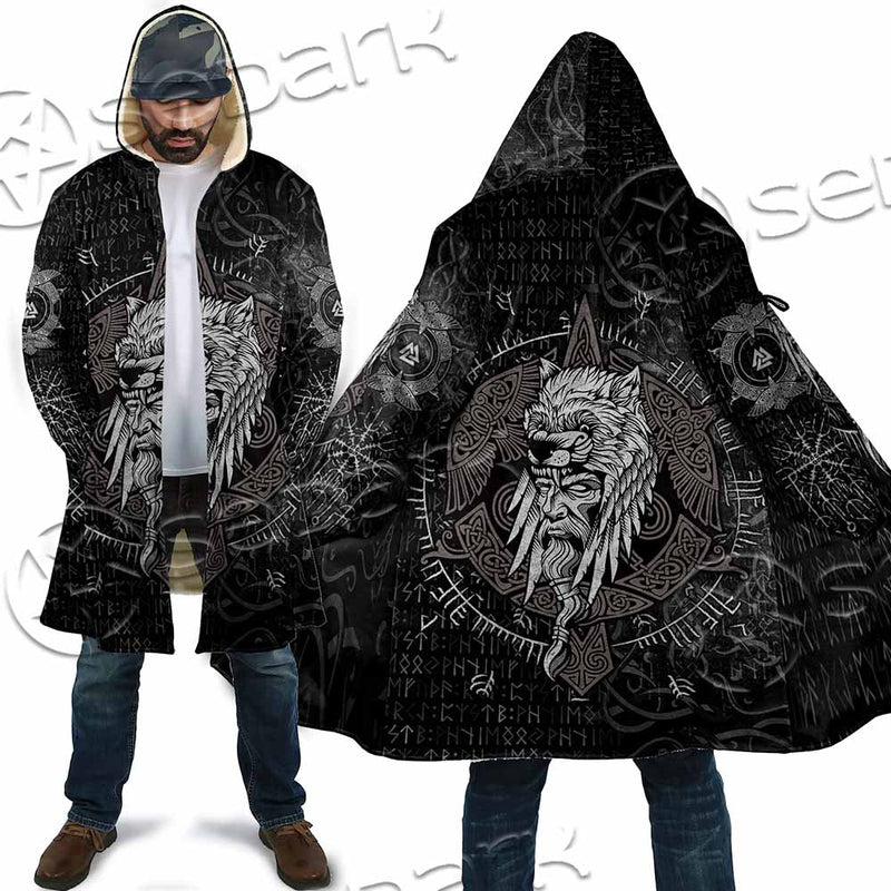 Odin Viking Warrior On A Runic SED-1130 Cloak