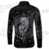 Odin Viking Warrior On A Runic SED-1130 Shirt Allover