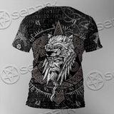 Odin Viking Warrior On A Runic SED-1130 Unisex T-shirt