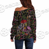 Gothic Woodland Mushroom SED-1131 Off Shoulder Sweaters