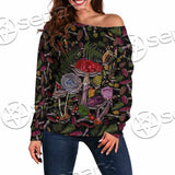 Gothic Woodland Mushroom SED-1131 Off Shoulder Sweaters