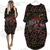 Gothic Woodland Mushroom SED-1131 Batwing Pocket Dress