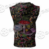 Gothic Woodland Mushroom SED-1131 Zip Sleeveless Hoodie