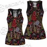 Gothic Mushrooms Seamless Pattern SED-1132 Women Tank Top