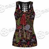 Gothic Mushrooms Seamless Pattern SED-1132 Women Tank Top