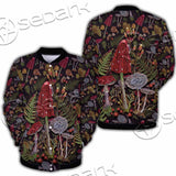 Gothic Mushrooms Seamless Pattern SED-1132 Button Jacket