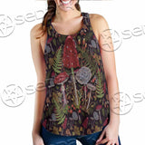 Gothic Mushrooms Seamless Pattern SED-1132 Women Tank Top