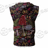 Gothic Mushrooms Seamless Pattern SED-1132 Zip Sleeveless Hoodie