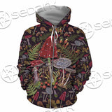 Gothic Mushrooms Seamless Pattern SED-1132 Hoodie & Zip Hoodie