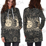 Sun And A Crescent Moon SED-1133 Hoodie Dress