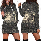 Sun And A Crescent Moon SED-1133 Hoodie Dress