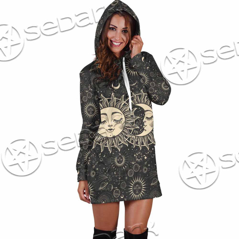 Sun And A Crescent Moon SED-1133 Hoodie Dress