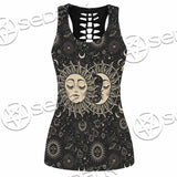 Sun And A Crescent Moon SED-1133 Women Tank Top