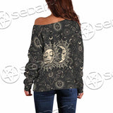 Sun And A Crescent Moon SED-1133 Off Shoulder Sweaters