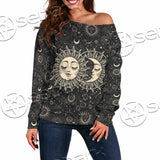 Sun And A Crescent Moon SED-1133 Off Shoulder Sweaters