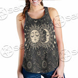 Sun And A Crescent Moon SED-1133 Women Tank Top