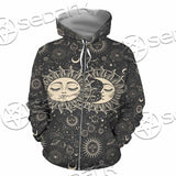 Sun And A Crescent Moon SED-1133 Hoodie & Zip Hoodie