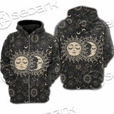 Sun And A Crescent Moon SED-1133 Hoodie & Zip Hoodie Raglan