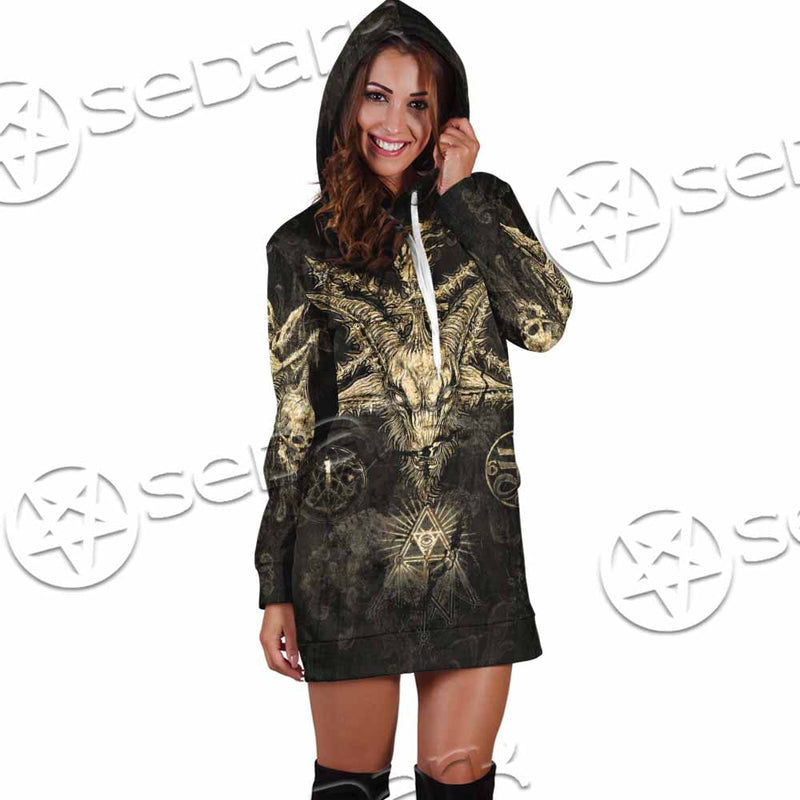Satanic Baphomet SED-1134 Hoodie Dress
