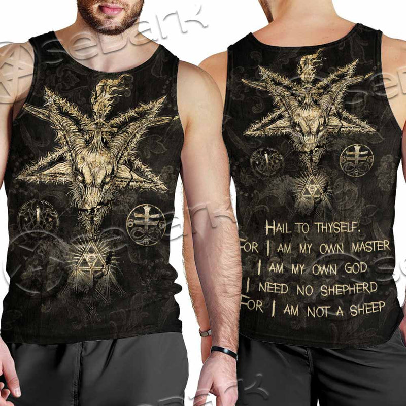 Satanic Baphomet SED-1134 Men Tank-tops