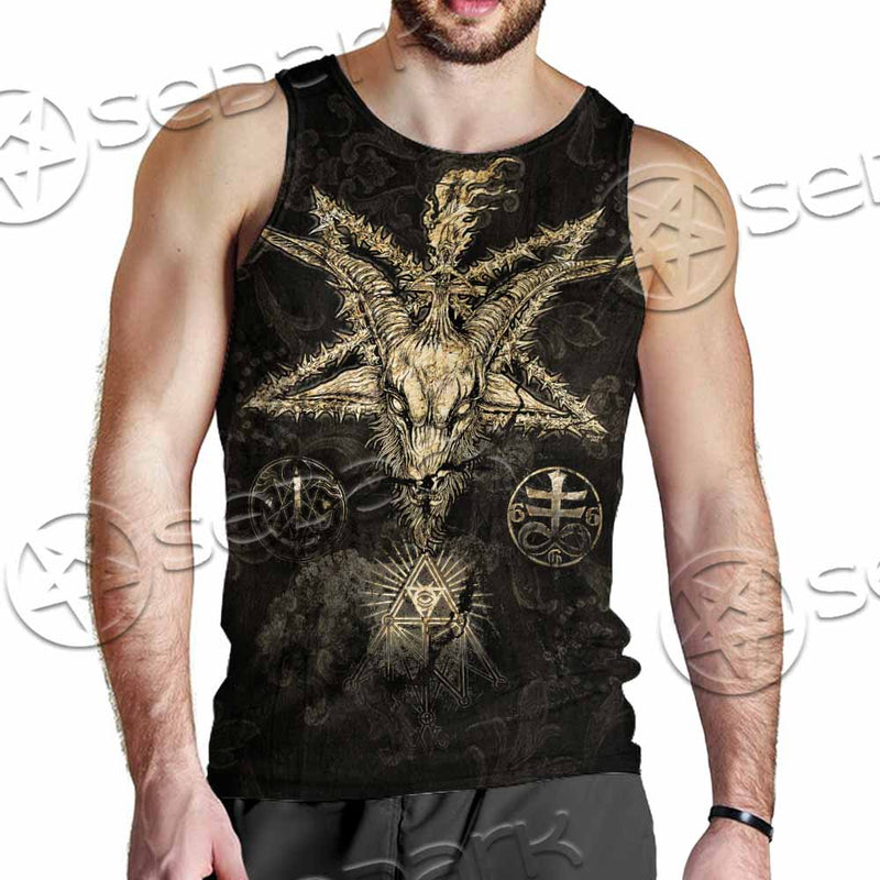 Satanic Baphomet SED-1134 Men Tank-tops