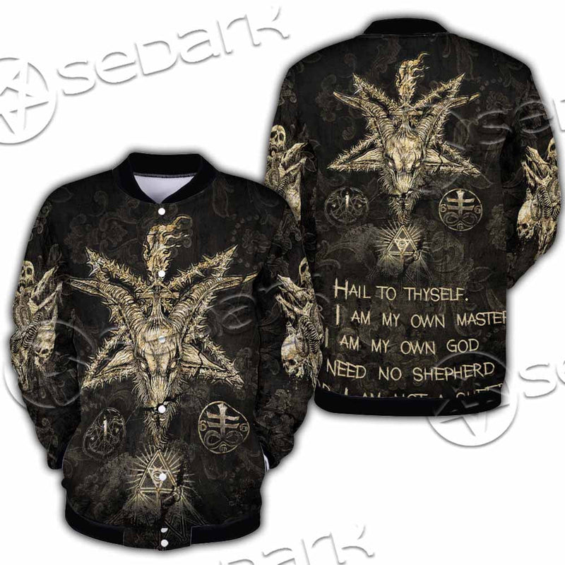 Satanic Baphomet SED-1134 Button Jacket