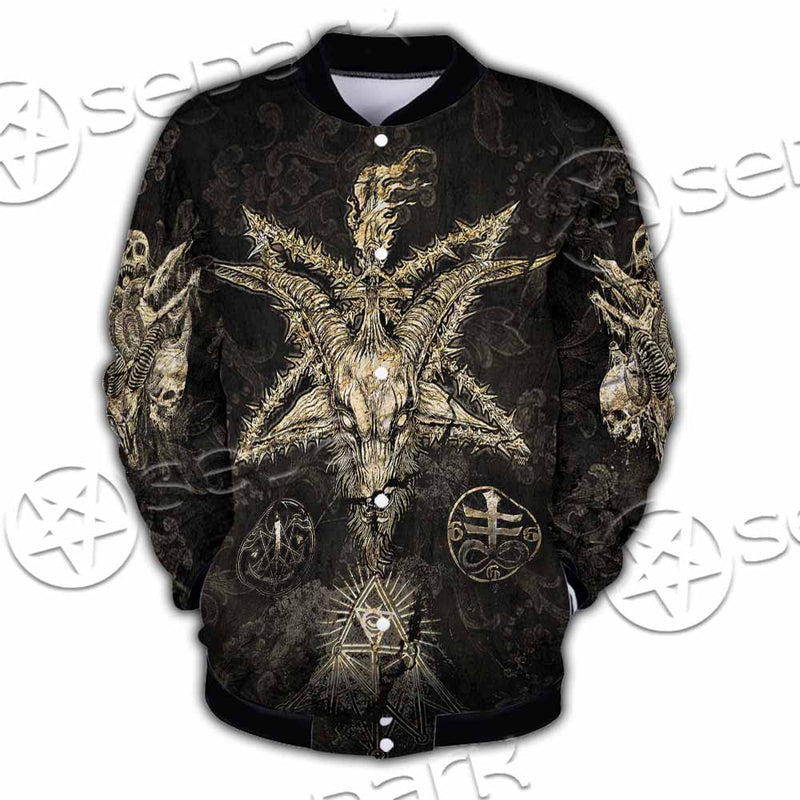 Satanic Baphomet SED-1134 Button Jacket