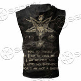Satanic Baphomet SED-1134 Zip Sleeveless Hoodie