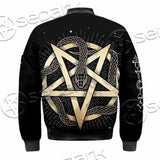 Gold Pentagram Symbol Wrapped By Snake SED-1137 Jacket