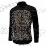 Gold Pentagram Symbol Wrapped By Snake SED-1137 Shirt Allover