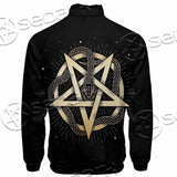Gold Pentagram Symbol Wrapped By Snake SED-1137 Jacket