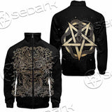Gold Pentagram Symbol Wrapped By Snake SED-1137 Jacket