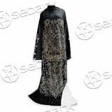 Gold Pentagram Symbol Wrapped By Snake SED-1137 Sleeved Blanket