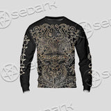 Gold Pentagram Symbol Wrapped By Snake SED-1137 Unisex Sweatshirt