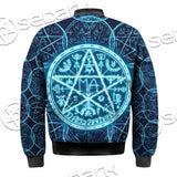 Fantasy Symbols And Pentagram On Blue SED-1138 Jacket