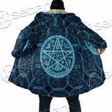 Fantasy Symbols And Pentagram On Blue SED-1138 Cloak