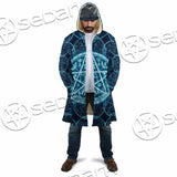 Fantasy Symbols And Pentagram On Blue SED-1138 Cloak