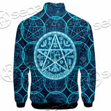 Fantasy Symbols And Pentagram On Blue SED-1138 Jacket