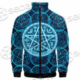 Fantasy Symbols And Pentagram On Blue SED-1138 Jacket