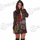 Mushrooms Dark Autumn Forest SED-1141 Hoodie Dress