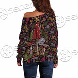 Mushrooms Dark Autumn Forest SED-1141 Off Shoulder Sweaters