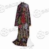 Mushrooms Dark Autumn Forest SED-1141 Sleeved Blanket