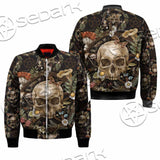 Vintage Floral Skull Seamless Pattern SED-1142 Jacket