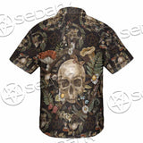 Vintage Floral Skull Seamless Pattern SED-1142 Shirt Allover