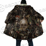 Vintage Floral Skull Seamless Pattern SED-1142 Cloak