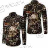 Vintage Floral Skull Seamless Pattern SED-1142 Shirt Allover