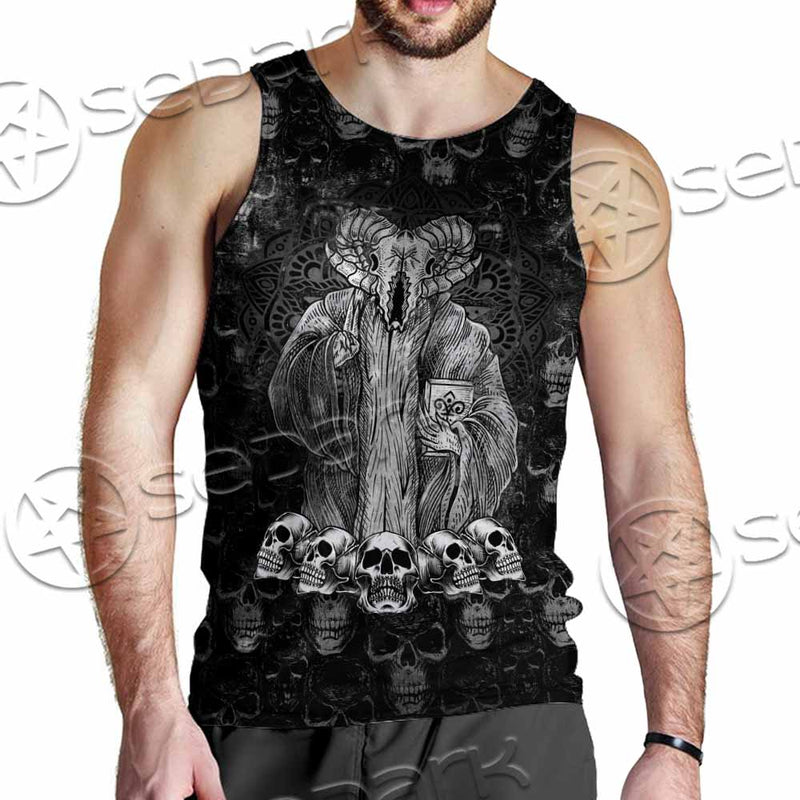 Baphomet Satanic Head SED-1143 Men Tank-tops